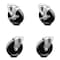 Service Caster 5 Inch Phenolic Wheel Swivel Bolt Hole Caster Set with 2 Brake SCC-BH20S514-PHR-2-TLB-2 - alternate 1